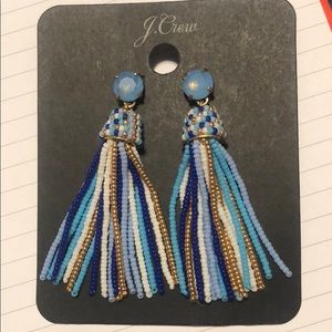 J Crew Fringe Earrings BNWT
